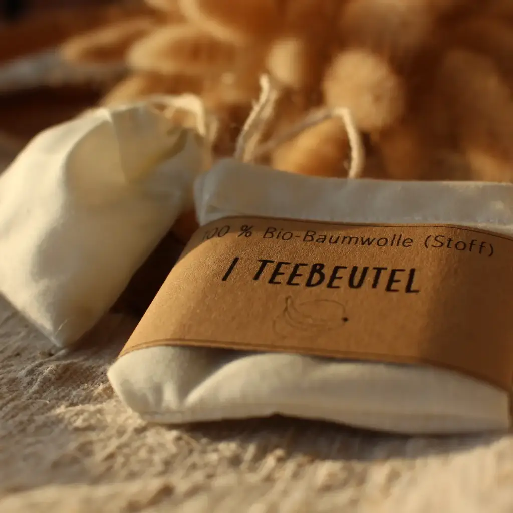 Sachet à thé – réutilisable en coton bio