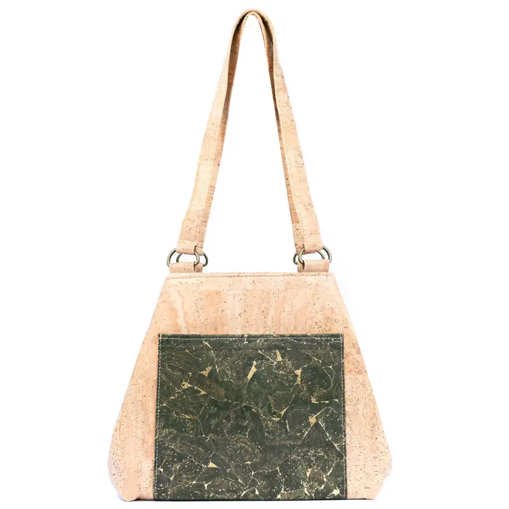 Damen-Tragetasche aus Kork mit Fronttasche BAGP-277 | D - #BAGP-277-D