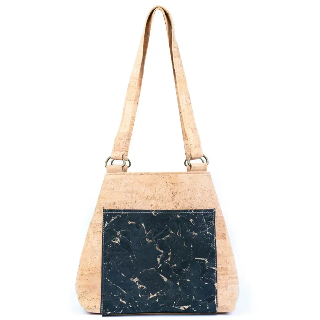 Damen-Tragetasche aus Kork mit Fronttasche BAGP-277 | EIN - #BAGP-277-A