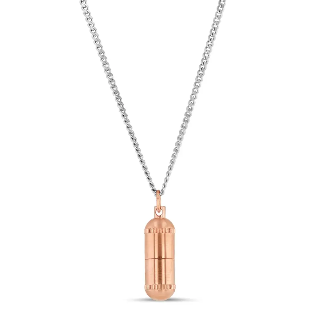 Panzerkette Roségold Kapsel 