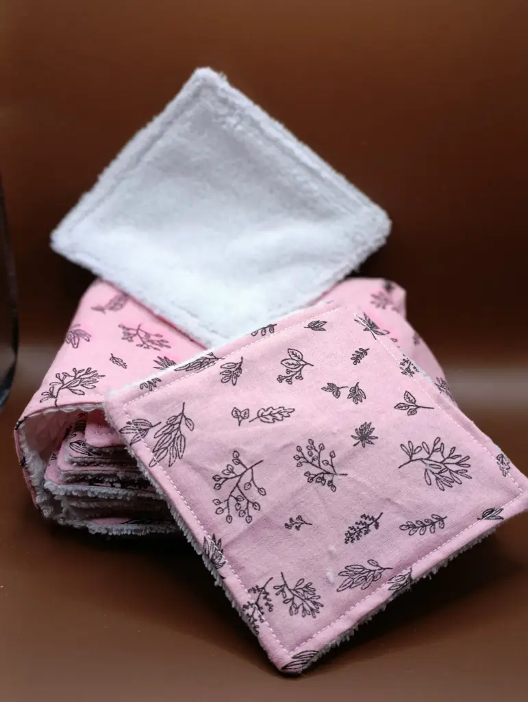 Panier de rangement en coton avec 10 lingettes réutilisables | 4