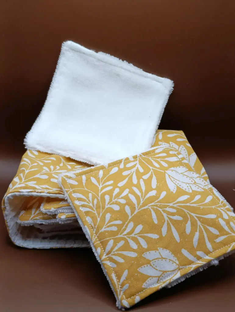 Panier de rangement en coton avec 10 lingettes réutilisables | 5