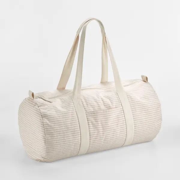 Stripe Sporttasche aus Bio-Baumwolle | Rot 