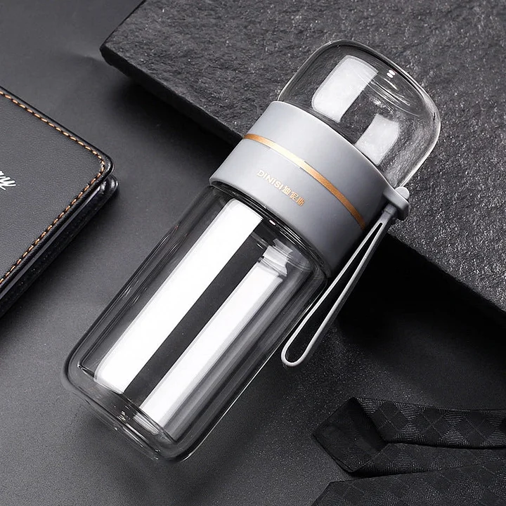 Becherglas, doppelschichtig, isoliert, Glas, 8