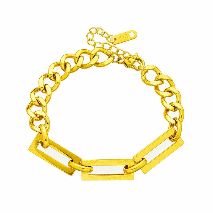 Quadratische Kette Titan Stahl 