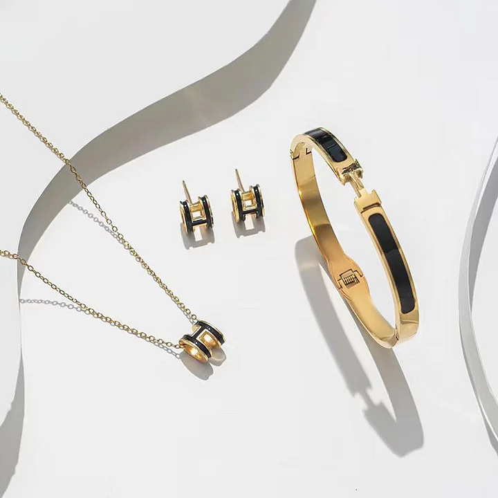 Luxus-Halsketten aus Titanstahl mit Buchstaben, Text und Zahlen 