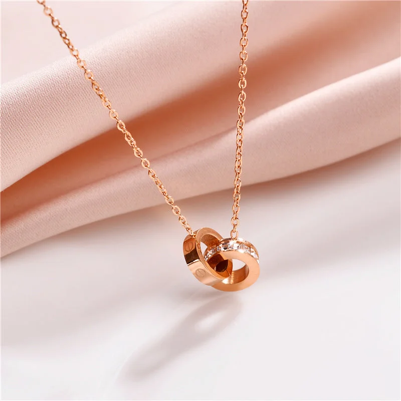 Geometrische Titanstahl-Halsketten aus Titanstahl 