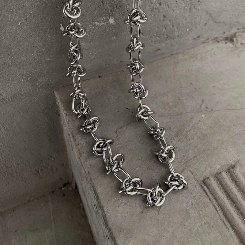 Kettenhalskette im britischen Stil, Silber