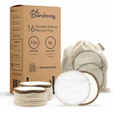 [POS000780] 12 cotons démaquillants réutilisables 3 couches & 4 disques exfoliants