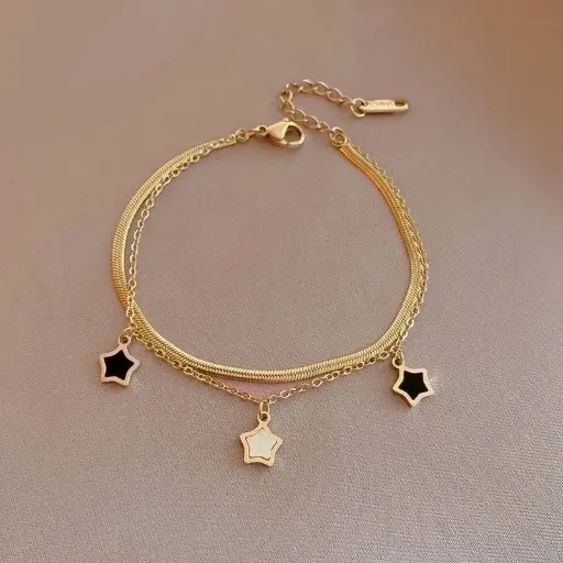 [20.6968905] Emaille Damen Armband - 14K Gold