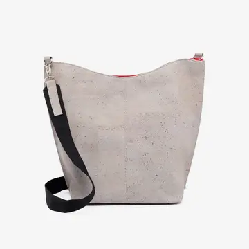 Große Korktasche - Grau