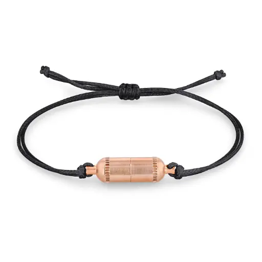 [BRBLACK] Roségold-Armband | Schwarz 