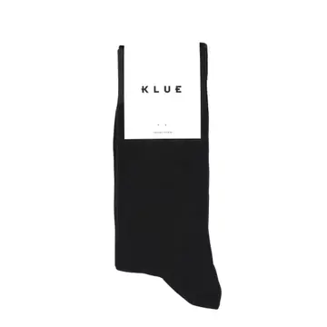 [KLSCKMNBLC] KLUE Organic Solid Socks | Schwarz | 41-46